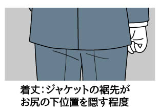 就活用スーツ（リクルートスーツ）の正解は？男女別に詳しく解説、男性の就活用スーツ＆小物の選び方、着丈