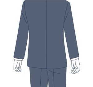 スーツの上着の着こなし方とは?スーツの上着をジャケットとして使えるか?着丈が長く、バランスを崩しやすい