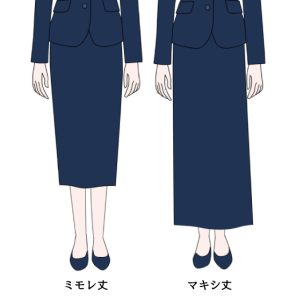 スーツ姿を格上げするスカート丈の選び方！品格ある着こなし3選、避けるべきスカート丈の特徴、長すぎる丈はバランスが悪く見える
