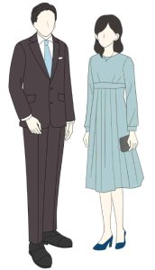 顔合わせにおすすめの服装は?季節・性別ごとにコーデ例を紹介、男女別!顔合わせにおすすめのコーディネート、【共通】フォーマルなシーンでは格式を重視