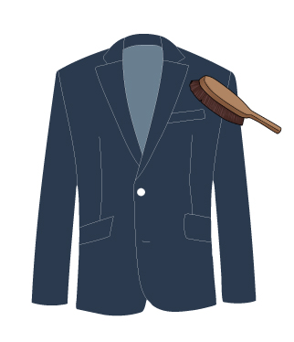 スーツのホコリが気になる！付着を防ぐ素材と適切な対策方法を解説、スーツにホコリがつきにくくする方法は？、こまめにブラッシングする