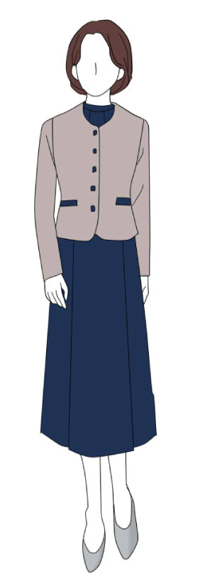 ノーカラージャケットの着こなし方は？シーン別おすすめコーデを紹介、ノーカラージャケットのおすすめのコーディネート、結婚式などのセレモニーシーン