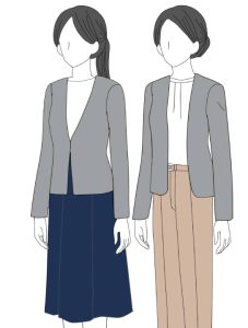 ノーカラージャケットの着こなし方は？シーン別おすすめコーデを紹介、ノーカラージャケットを着こなすコツ、ボトムスと合わせた印象も確かめておく