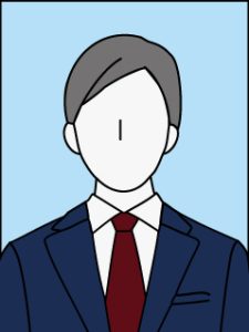 履歴書の証明写真に適した服装は?スタイリスト厳選のコーデ例4選、証明写真におすすめのスーツコーデを男女別に紹介、男性|ネイビースーツ×白シャツ、赤系統のネクタイを使ったコーデ