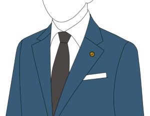フラワーホールとは？スーツの胸元を上品に整える使い方を解説、フラワーホールの使い方、社章やバッジをつける