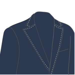 スーツの後ろにあるしつけ糸は切っていい?場所や正しい外し方を解説 、スーツのしつけ糸はどこにある?、デザインとしてのステッチとしつけ糸の見分け方